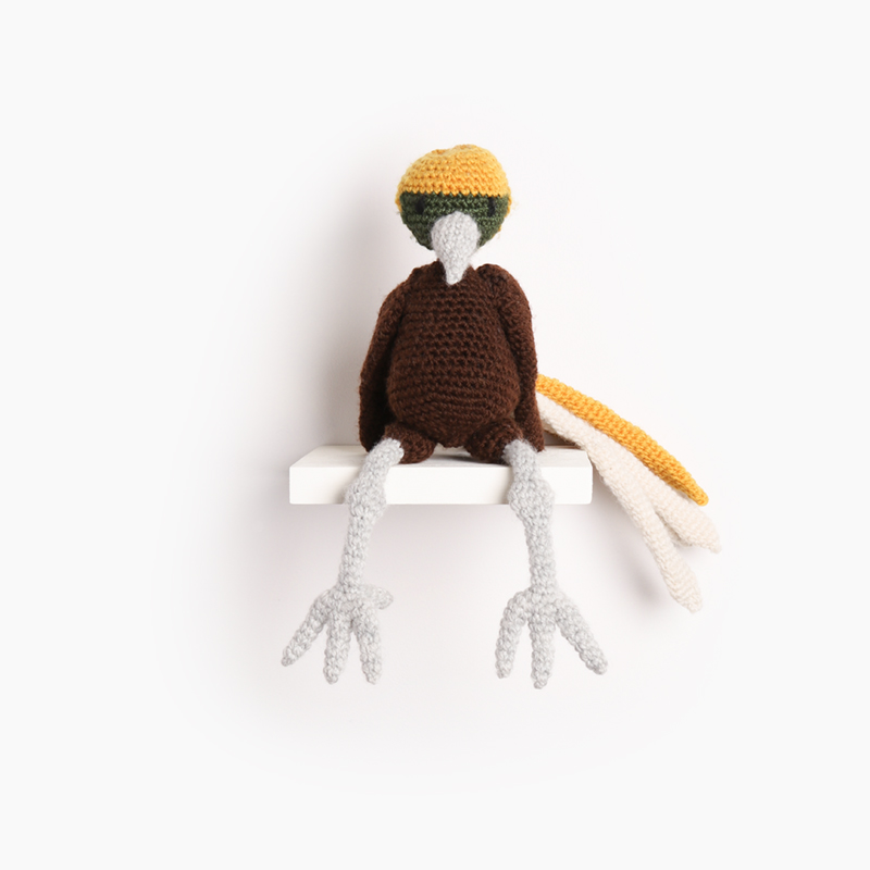 paradise bird crochet amigurumi project pattern kerry lord Edward's menagerie